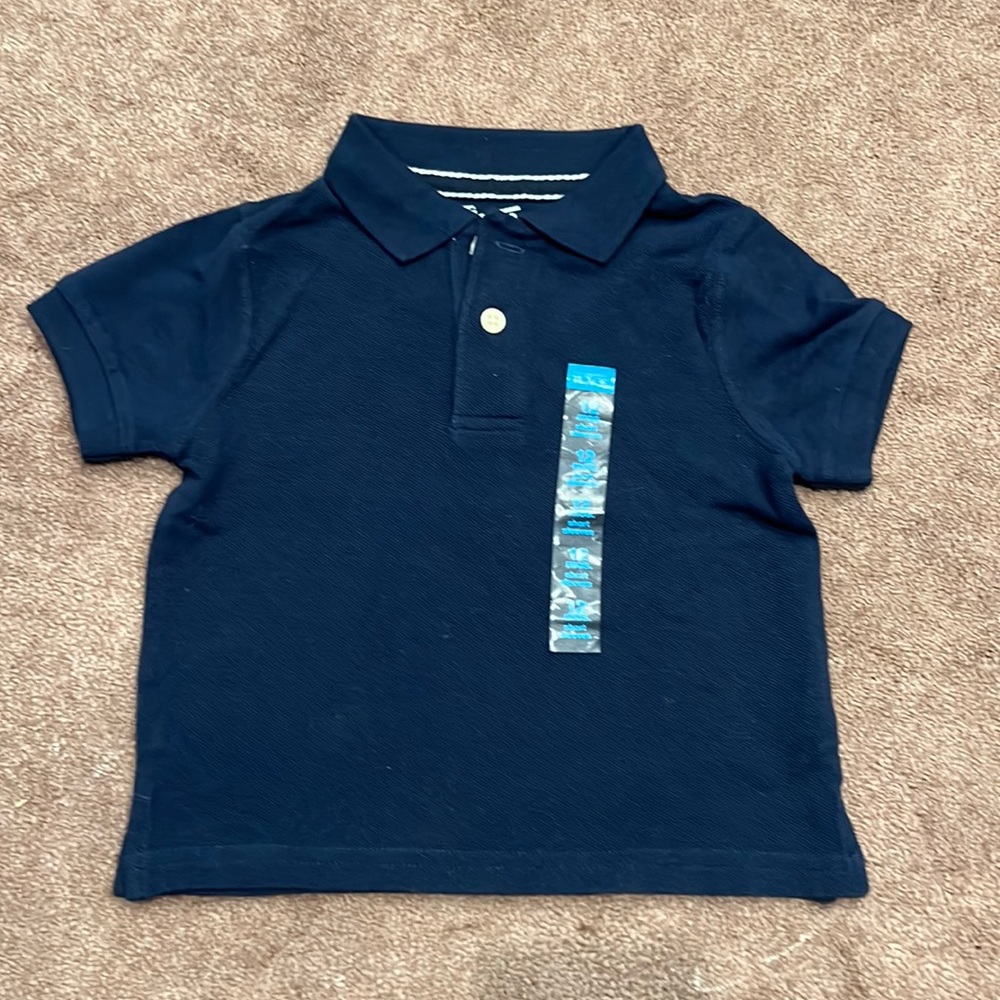 Children’s place, Short Sleeve polo shirt, new w/ tag, SZ 12 month NAVY COLOR
